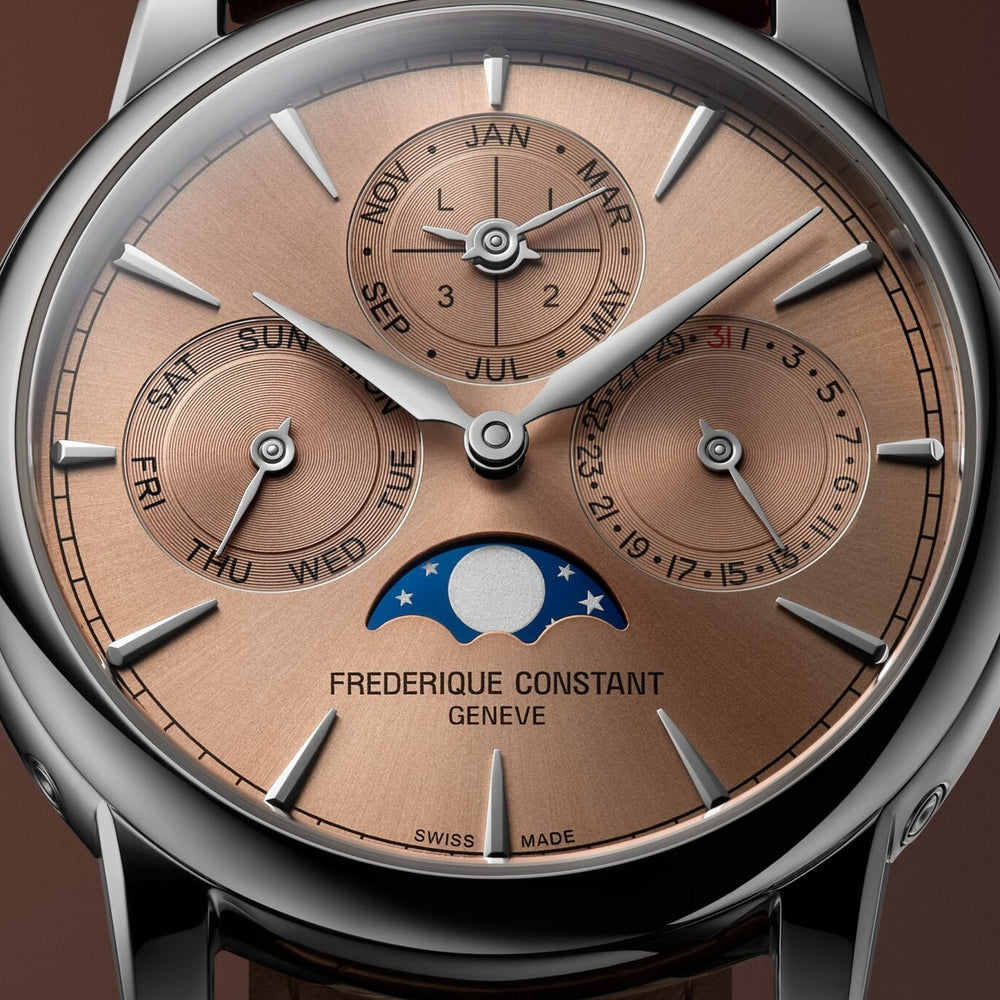 Classic Perpetual Calendar Manufacture 40mm - Salmon on Leather Strap