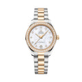 Seamaster Aqua Terra 150M Two-Tone 30mm - White, Mother-of-Pearl w/ Diamonds on Bracelet