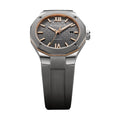 Riviera 10660 Titanium 42mm - Grey on Rubber Strap