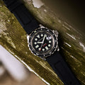 OSAR-D Automatic with Date 41mm - Black on Rubber Strap