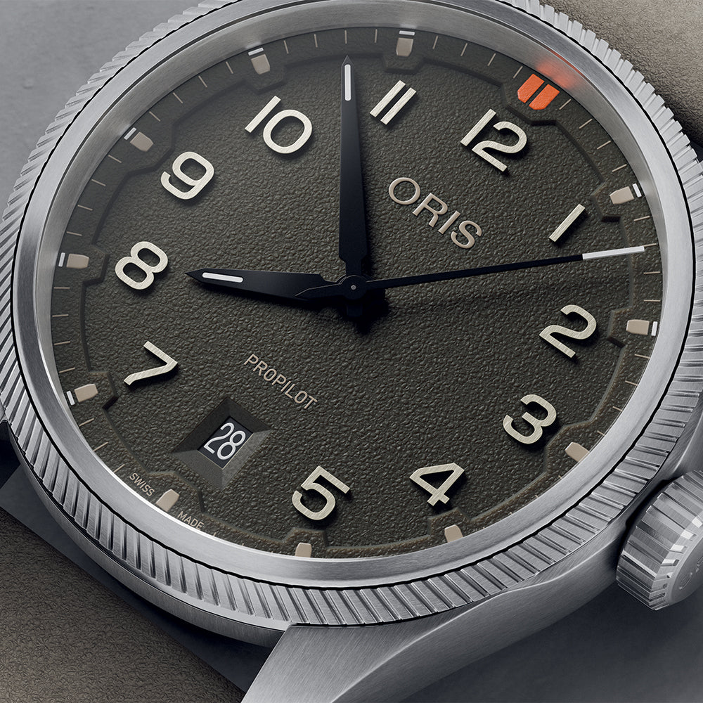 ProPilot Date 41mm - Moss Green on Leather Strap