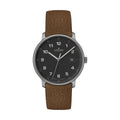 FORM A Titan 40mm - Black on Leather Strap
