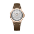 Millesime Men's Automatic Sector Dial 39.5mm - Silver on Leather Strap
