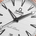 Seamaster Aqua Terra 150M Steel and Sedna™ Gold 41mm - Silver on Rubber Strap