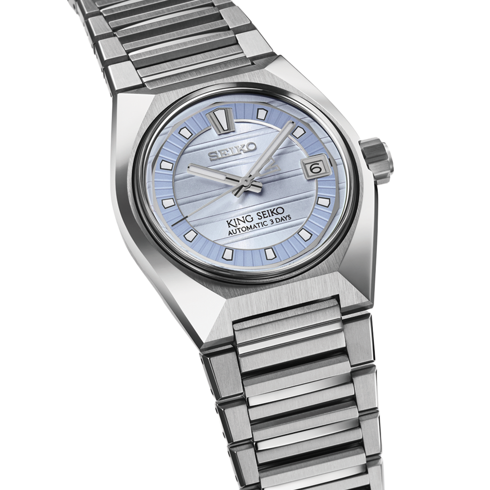 SLA091 King Seiko VANAC 41mm - Silver on Bracelet