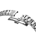 Conquest 30mm - Silver w/ Pink Gold Bezel on Bracelet