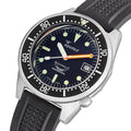 1521 Black Blasted 42mm - Black on Rubber Strap