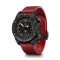 Air Pro 43mm - Black on Red Rubber Strap