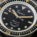 Sub-37 Legend 37mm - Black on Rubber Strap