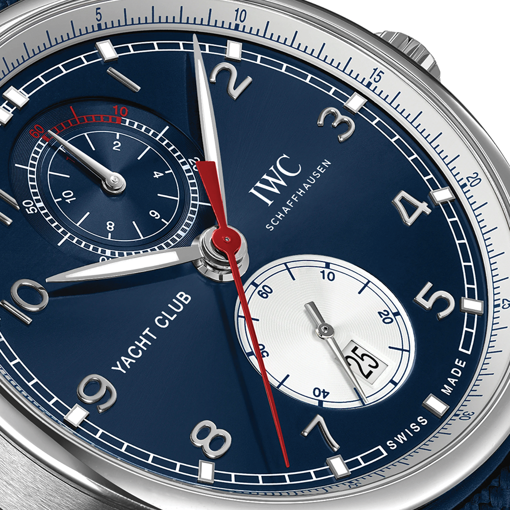 Portugieser Yacht Club Chronograph Edition “Orlebar Brown” 44.6mm - Blue on Rubber Strap