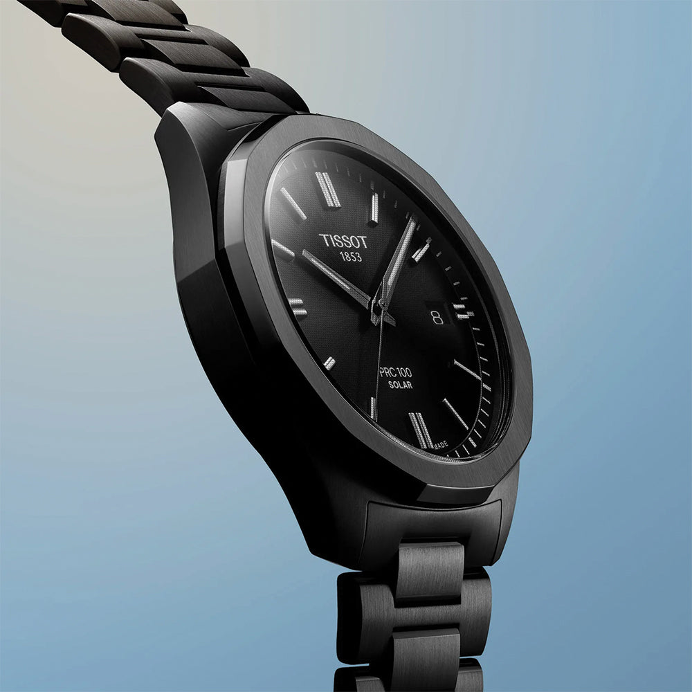 PRC 100 Solar Quartz 39mm - Black on Bracelet
