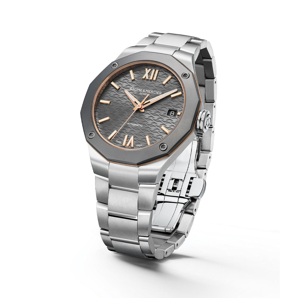 Riviera 10661 Automatic Titanium 36mm - Grey on Bracelet