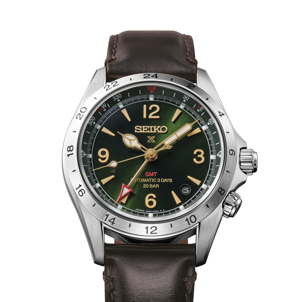 HBC007 Prospex Land 39.5mm - Green on Leather Strap