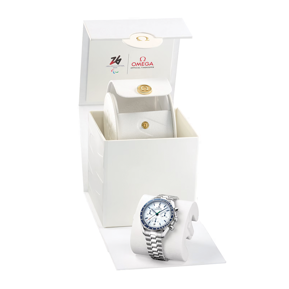 Speedmaster Milano Cortina 2026 Paralympic Winter Games 38mm - White on Bracelet
