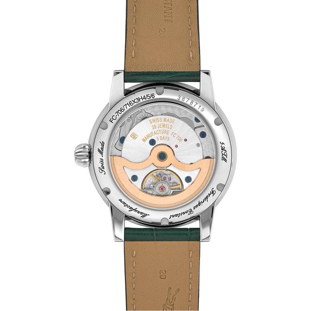 Manufacture Classic Moonphase Date Automatic 40mm - Green on Leather Strap
