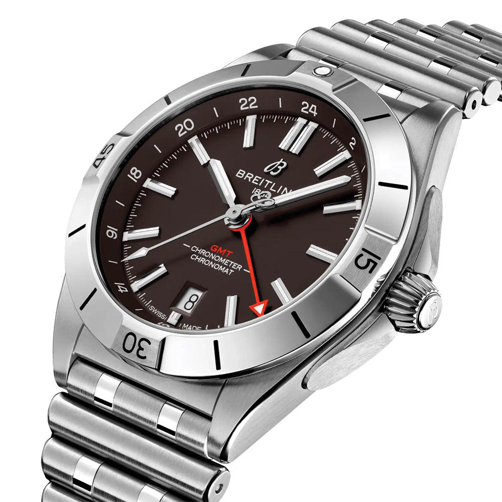 Chronomat GMT Browns Limited NFL Edition 40mm - Brown on Bracelet