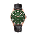 Ocean Star 200C 42.5mm - Green on Leather Strap