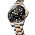 HydroConquest Quartz Red PVD Two-Tone 42mm - Black on Bracelet