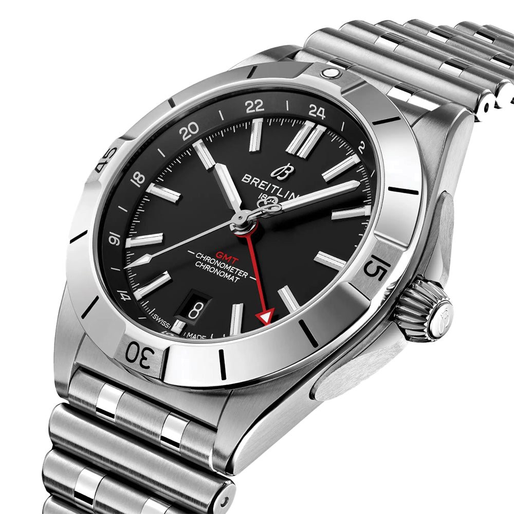 Chronomat Automatic GMT 40mm - Black on Bracelet