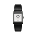 Rivanera Piccolo Guillochè 33mm - White on Rubber Strap w/ Additional Strap