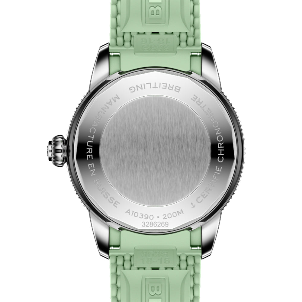 Superocean Heritage Automatic 36mm - Mint Green on Rubber Strap