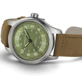 Khaki Field Titanium Auto 42mm - Green on Strap