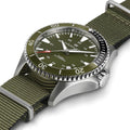 Khaki Navy Scuba Auto 40mm - Green on Green Strap