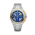 DEFY Extreme Lapis Lazuli Chronograph 45mm - Blue w/ Yellow Gold Accents on Bracelet and 2 Additional Straps