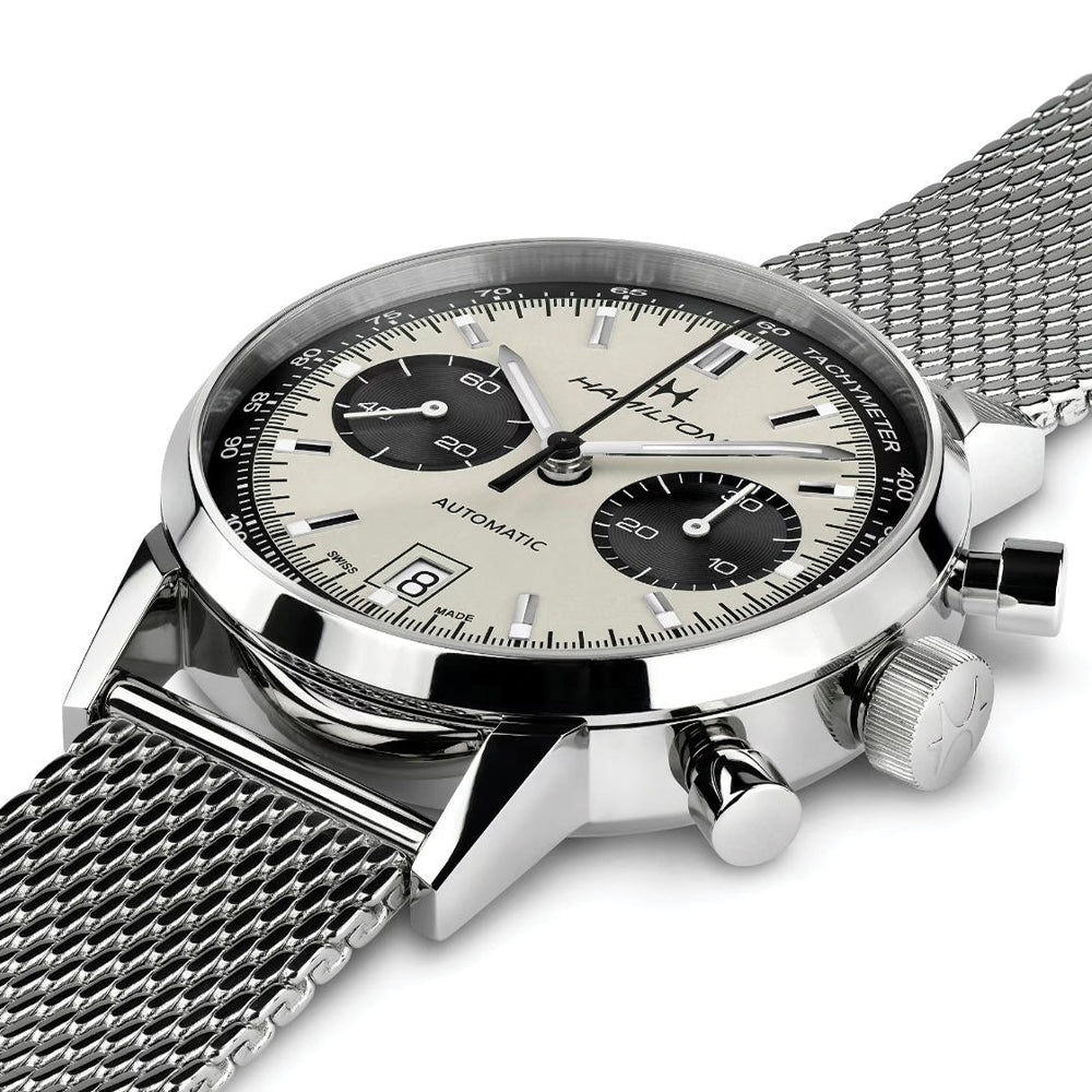 American Classic Intra-Matic Auto Chrono 40mm - White on Bracelet