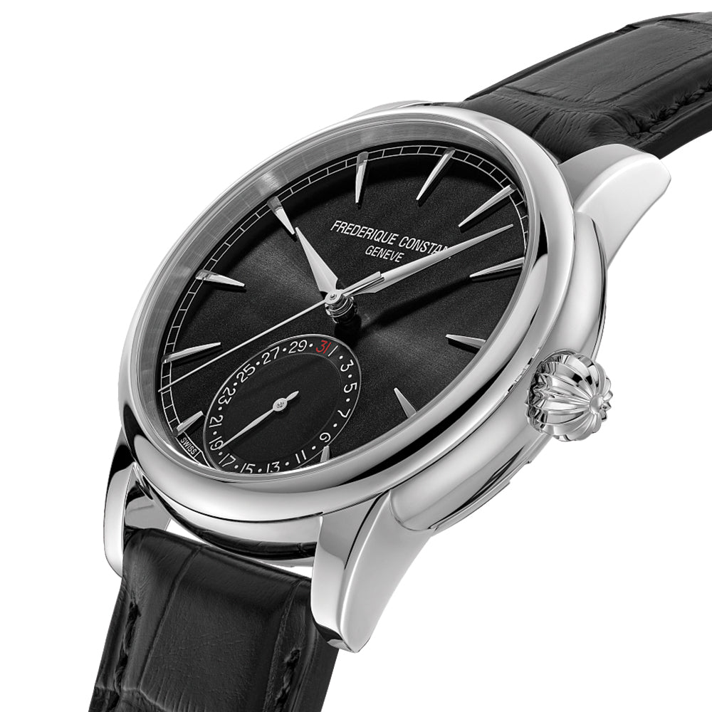 Manufacture Classic Date Automatic 40mm - Black on Leather Strap