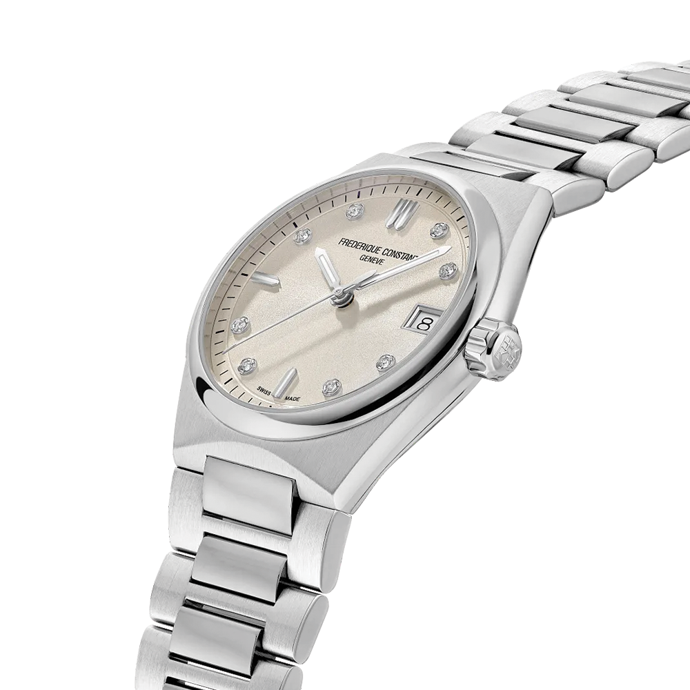 Highlife Ladies Quartz 31mm - Silver, Diamond-Set on Bracelet