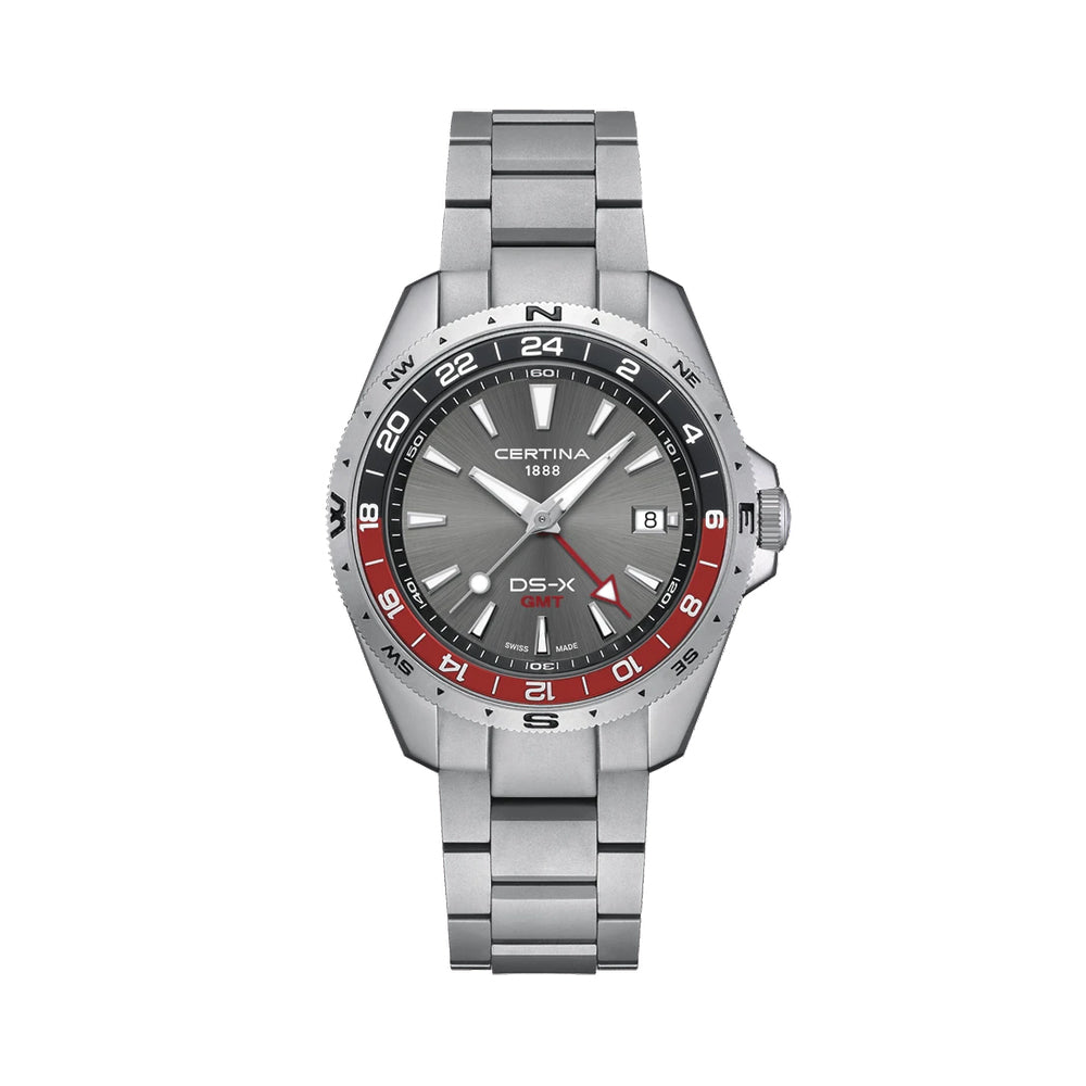 DS-X “New DS Concept Extreme Shock Resistance” GMT Quartz 41mm - Grey on Bracelet