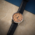 Senator Excellence Panorama Date Moon Phase 40mm - Frosted Copper on Leather Strap