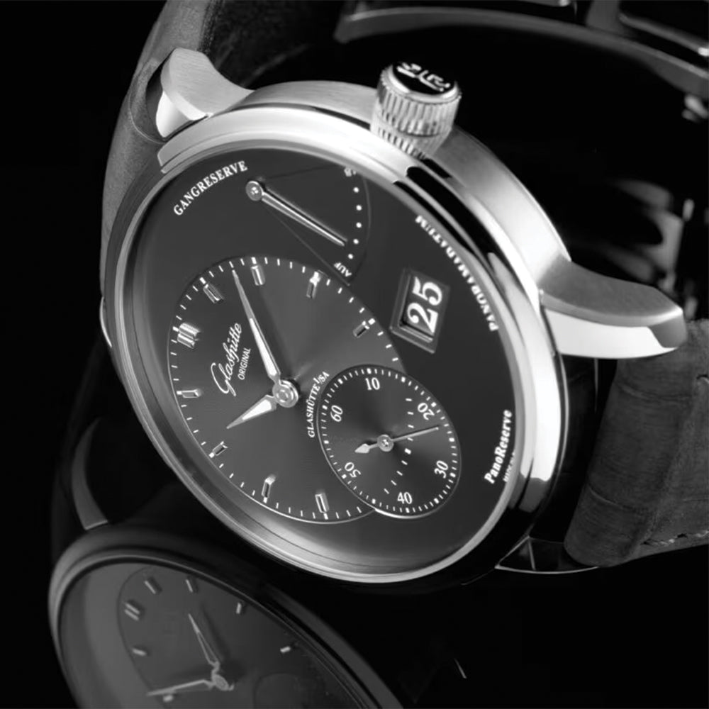 PanoReserve 40mm - Dark Grey on Leather Strap