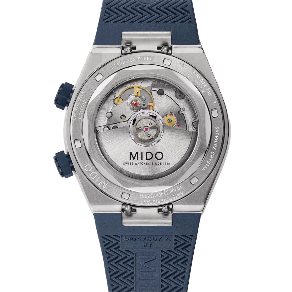 Multifort 8 Two Crowns Automatic 40mm - Blue on Rubber Strap