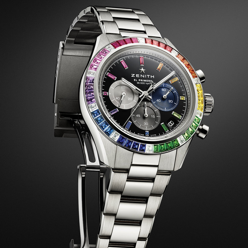 Chronomaster Sport Rainbow 41mm - Black on Bracelet