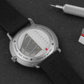 Max Bill Regulator Bauhaus 40mm - White on Leather Strap