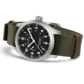 Khaki Field Mechanical Power Reserve 40mm - Black on Fabric Strap