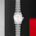 1926 28mm - White, Diamond-Set on Bracelet