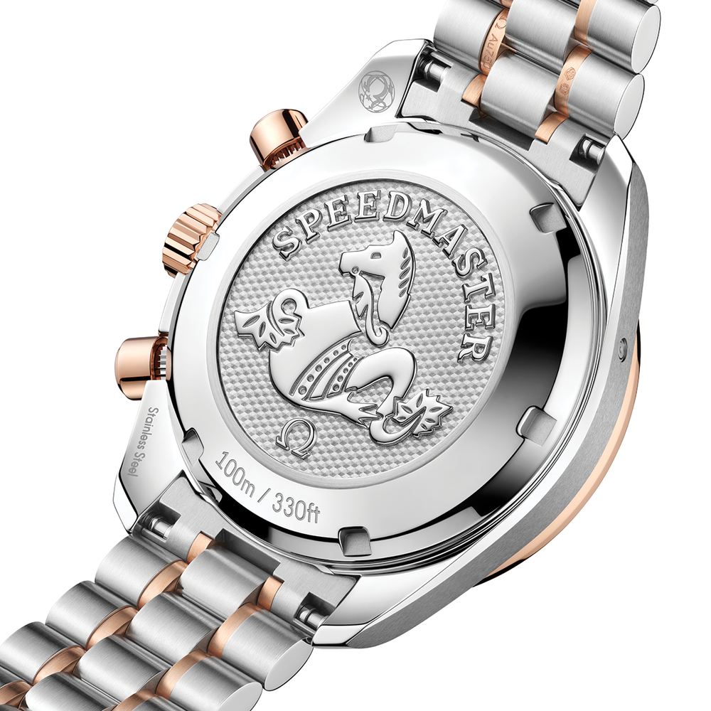 Speedmaster Chronograph Two-Tone 18K Sedna™ Gold and Steel 38mm - Ivory on Bracelet