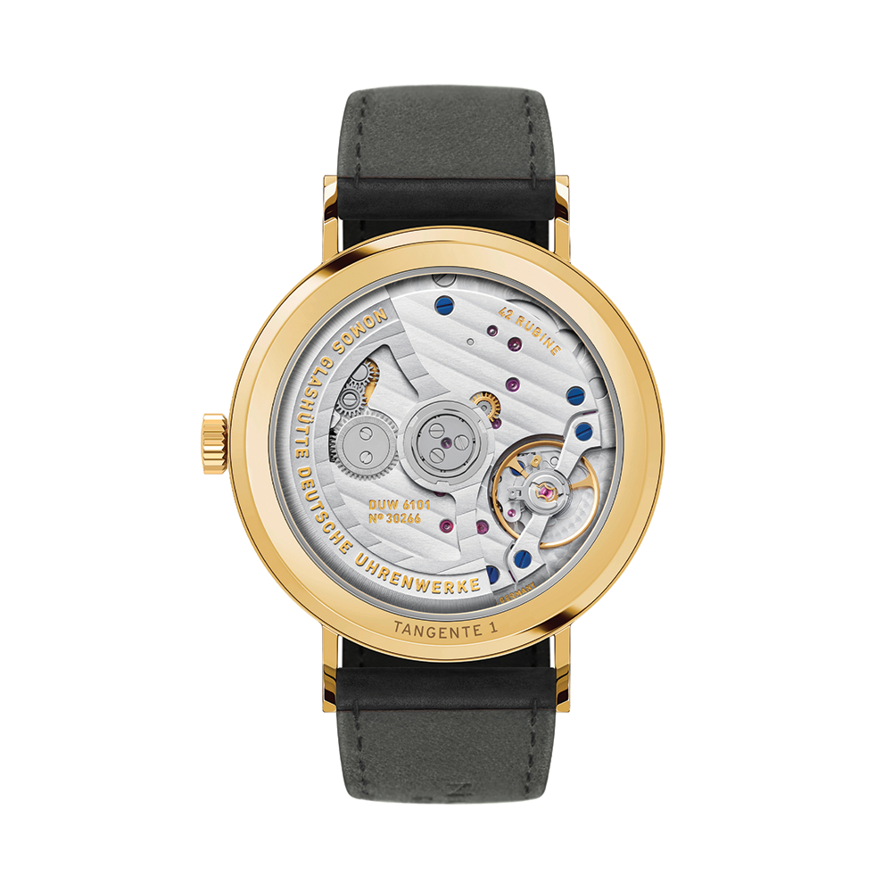 Tangente Neomatik Update Gold 38.5mm - White on Leather Strap