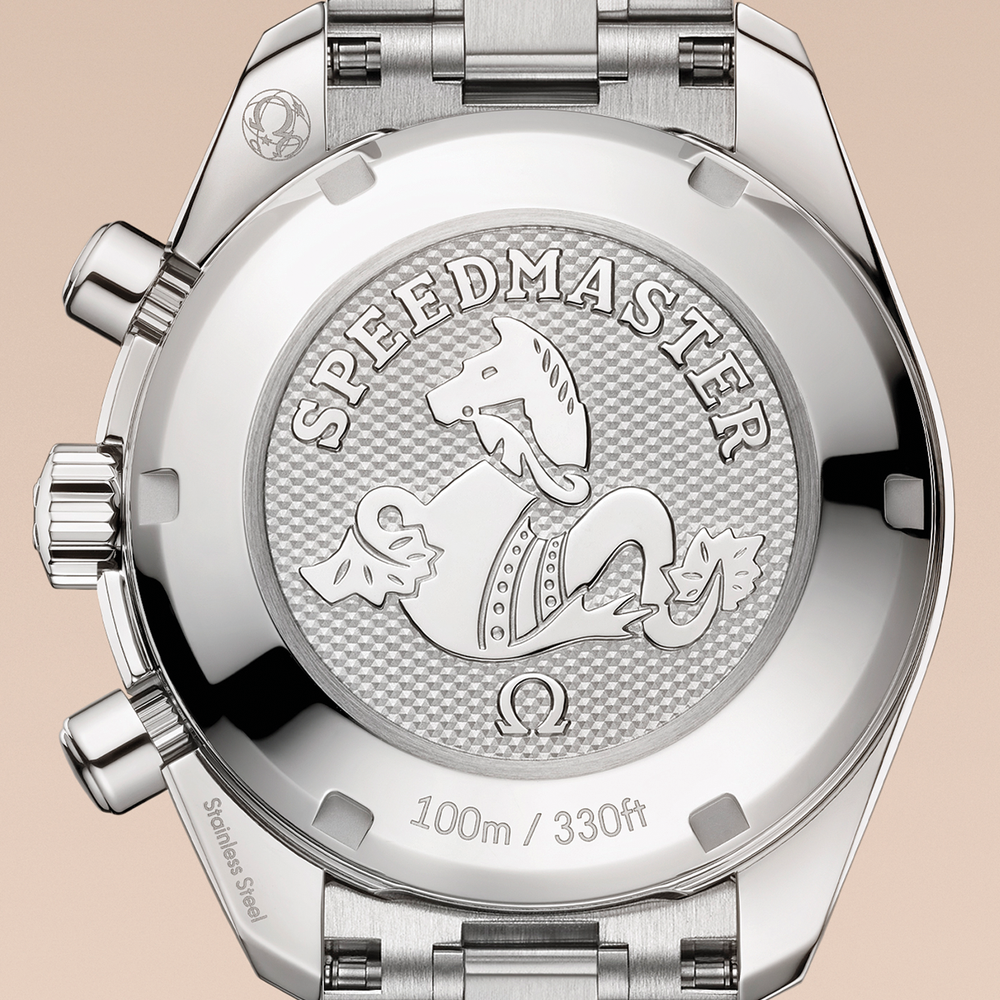 Speedmaster Chronograph Two-Tone 18K Moonshine™ Gold and Steel 38mm - Opaline Silvery on Bracelet