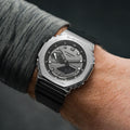 GM2100-1A 44.4mm - Grey on Rubber Strap