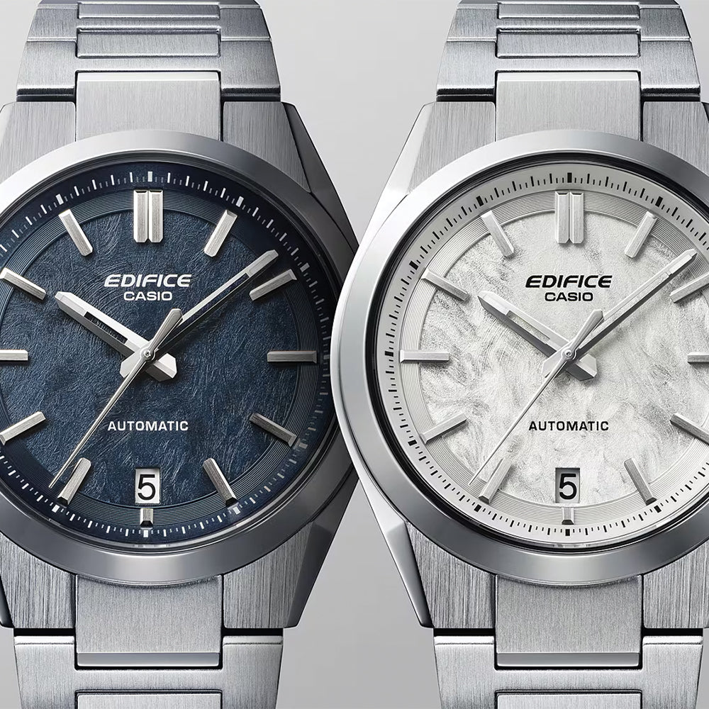 EFK-100D-7A EDIFICE Automatic 39mm - White on Bracelet