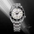 SLA077 Prospex Marinemaster 1968 Heritage Diver's Watch 42.6mm - White on Bracelet