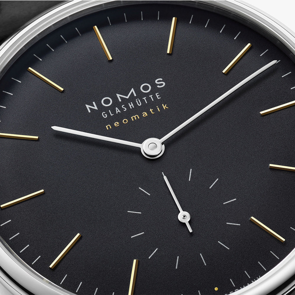 Orion Neomatik Sapphire Back 36mm - Black on Strap