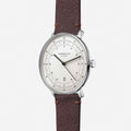 Hamburg Quartz 42mm - White on Leather Strap