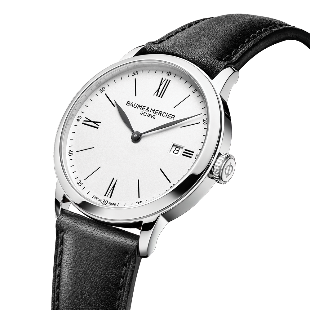 Classima 10884 Quartz 40mm - White on Leather Strap