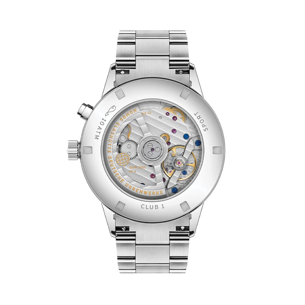 Club Sport Neomatik Worldtimer 40mm - Silver on Bracelet