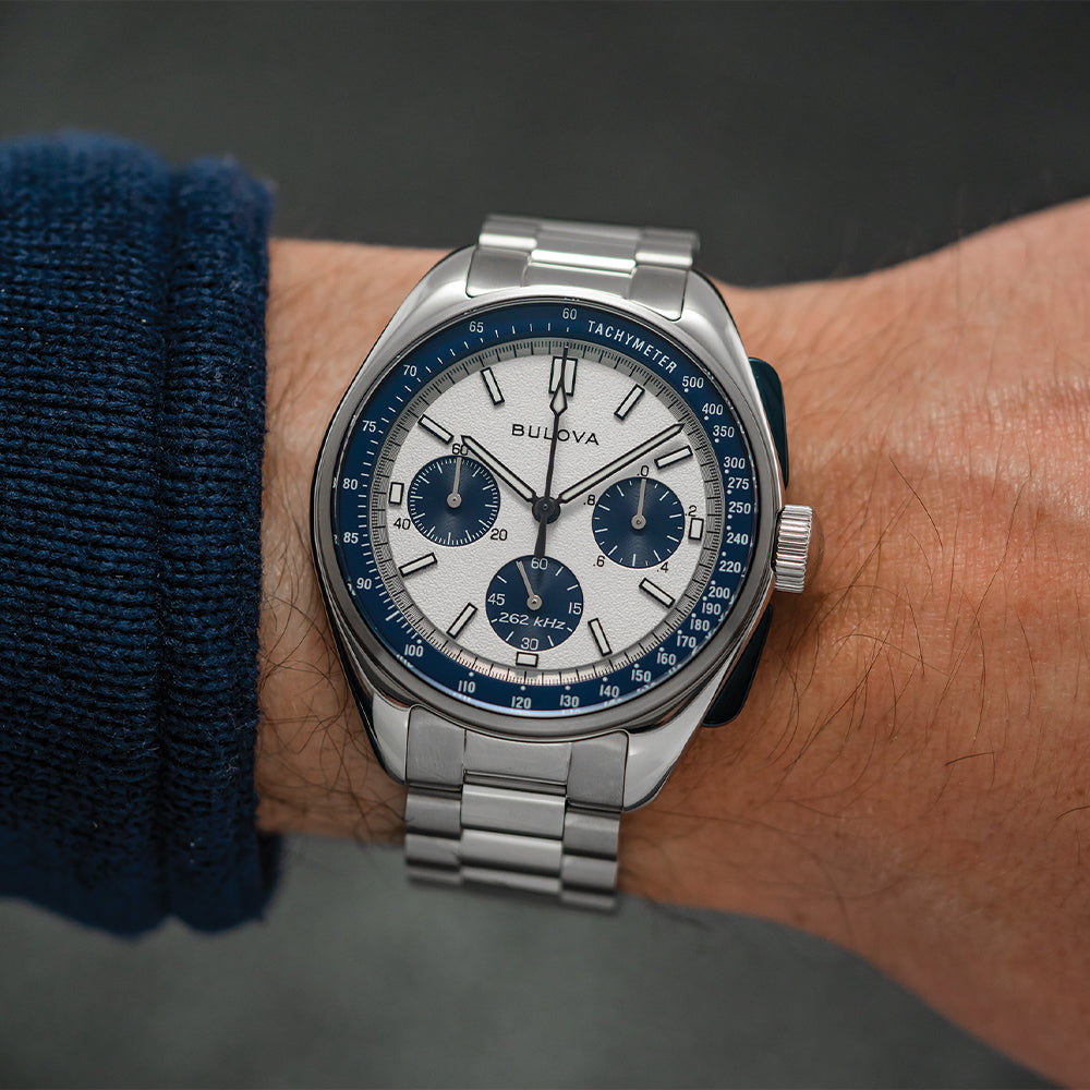 Lunar Pilot 43.5mm - Blue and Silver on Bracelet